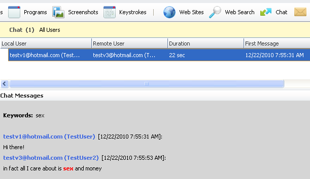 Chat Monitoring and Content Filtering