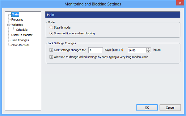 Lock Settings Changes