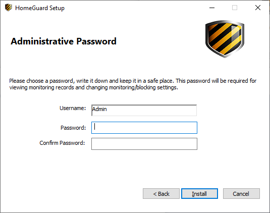 HomeGuard Activity Monitor Installation